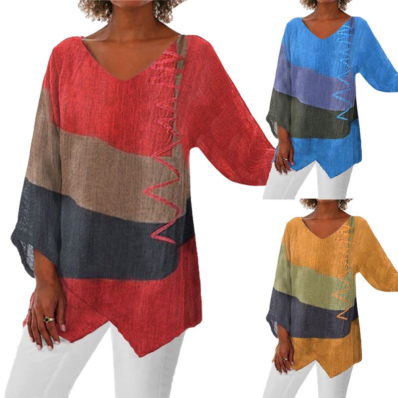 Elayne - Top met kleurrijke print voor vrouwen