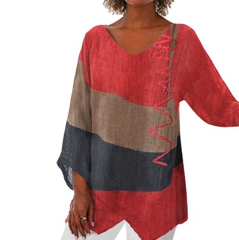 Elayne - Top met kleurrijke print voor vrouwen