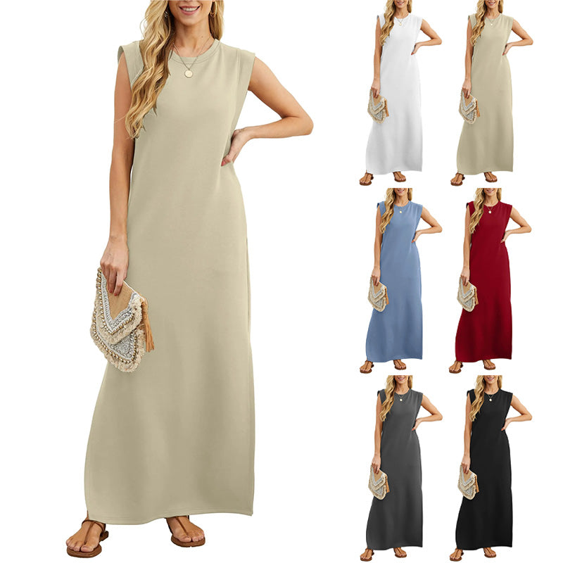 Soline - Mouwloze maxidress voor vrouwen