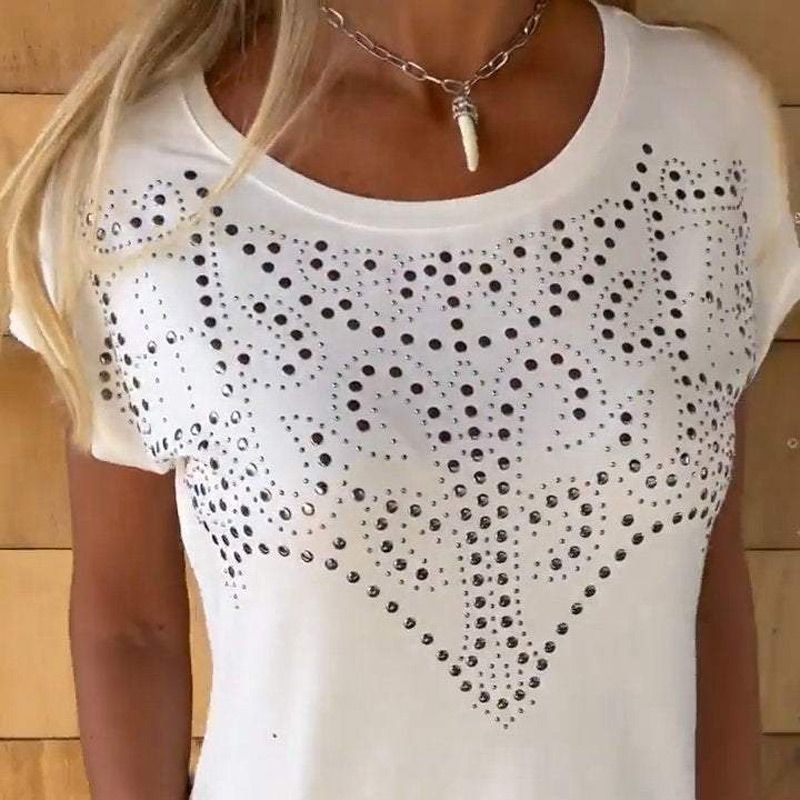 Céleste - Dames-T-shirt met korte mouwen