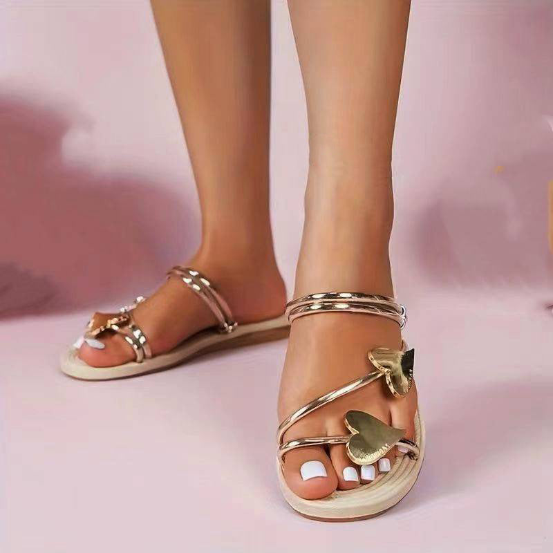 Isaline - Orthopedische Sandalen met hartjespatroon