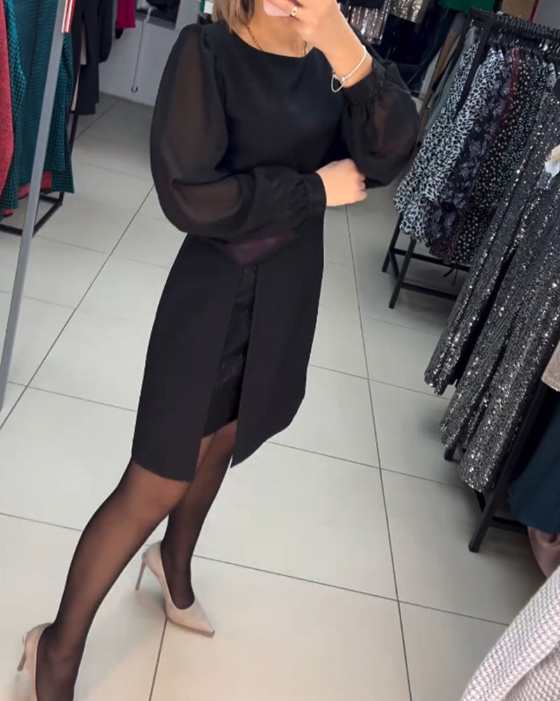 Carine - Elegante midi jurk met split