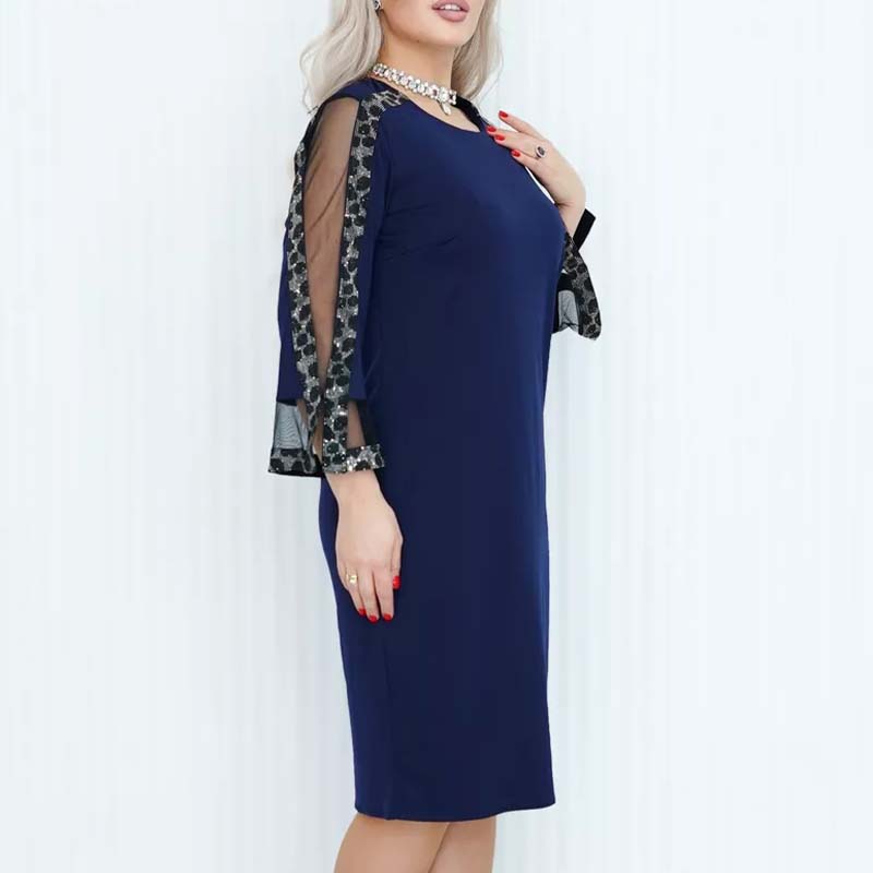 Babette - Elegante en Moderne Patchwork Jurk