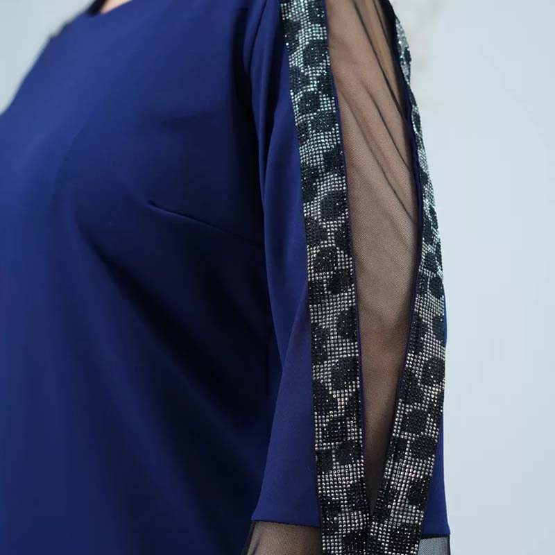 Babette - Elegante en Moderne Patchwork Jurk