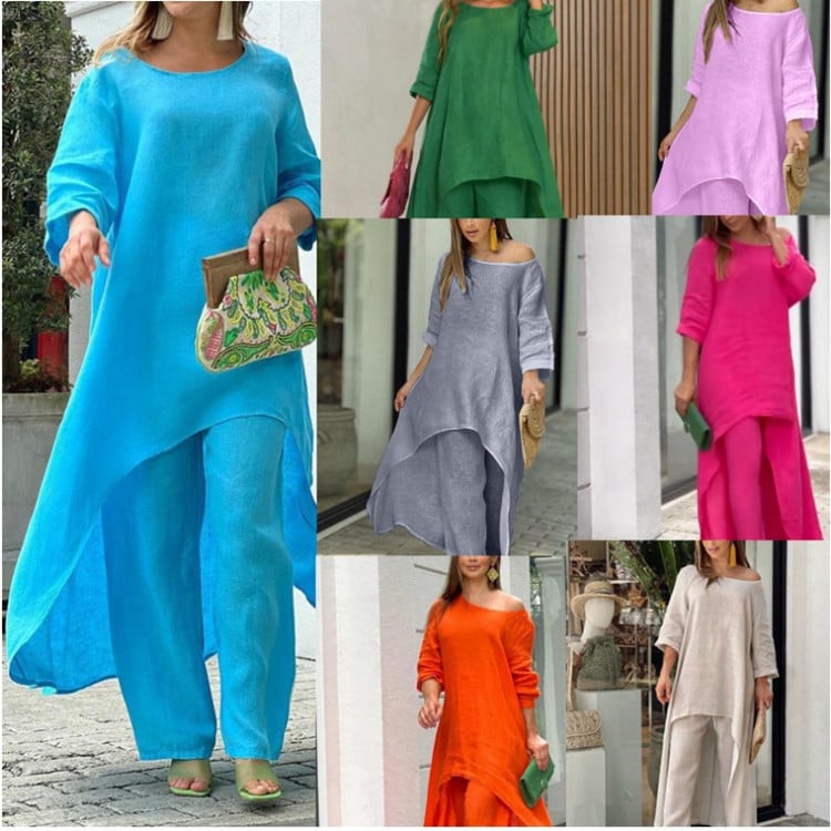 Clarisse - Casual linnen set voor dames
