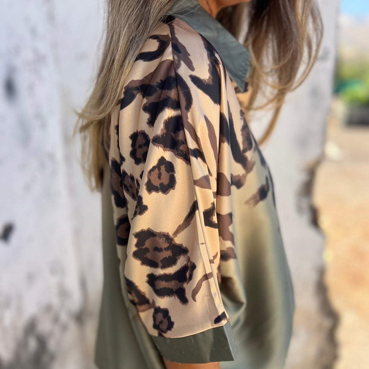 Marthe - Dames blouse met luipaardprint
