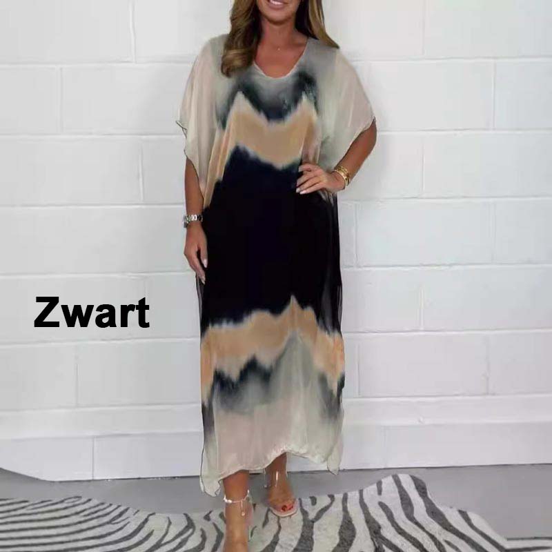 Magalie - Chiffon jurk met dip-dye effect voor dames