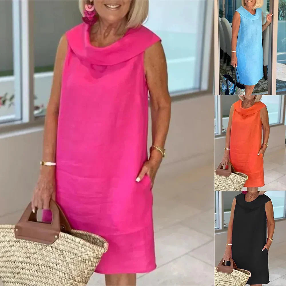 Stella - Elegante linnen zomerjurk voor vrouwen