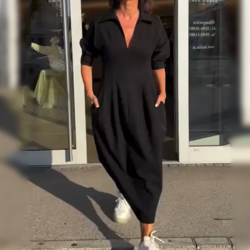 Stephanie - Elegante jurk met V-hals