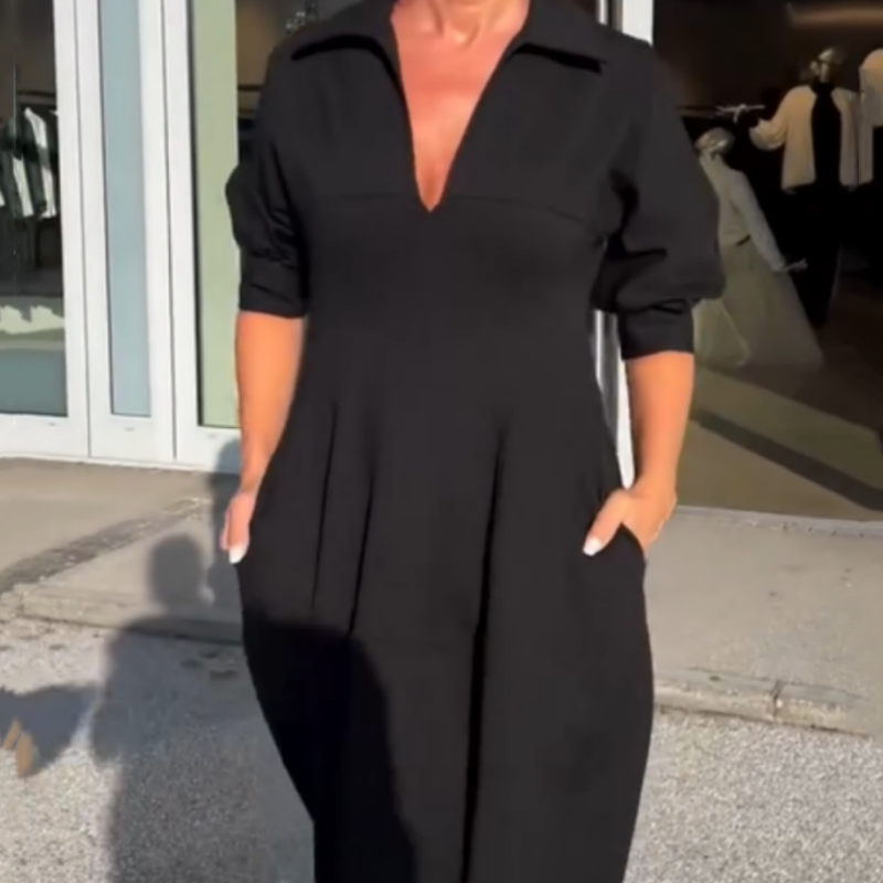 Stephanie - Elegante jurk met V-hals