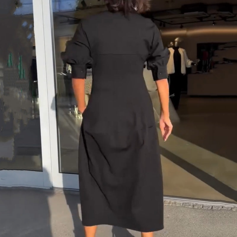 Stephanie - Elegante jurk met V-hals