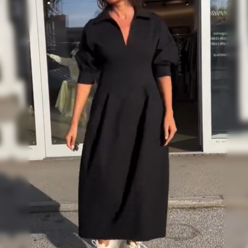 Stephanie - Elegante jurk met V-hals