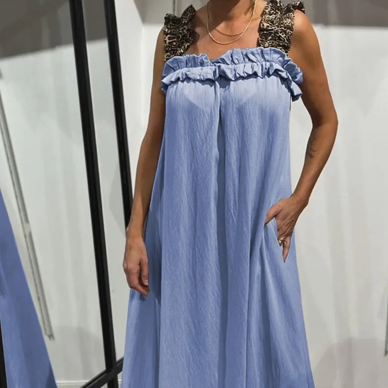 Pascaline - Mouwloze casual jurk met zakken