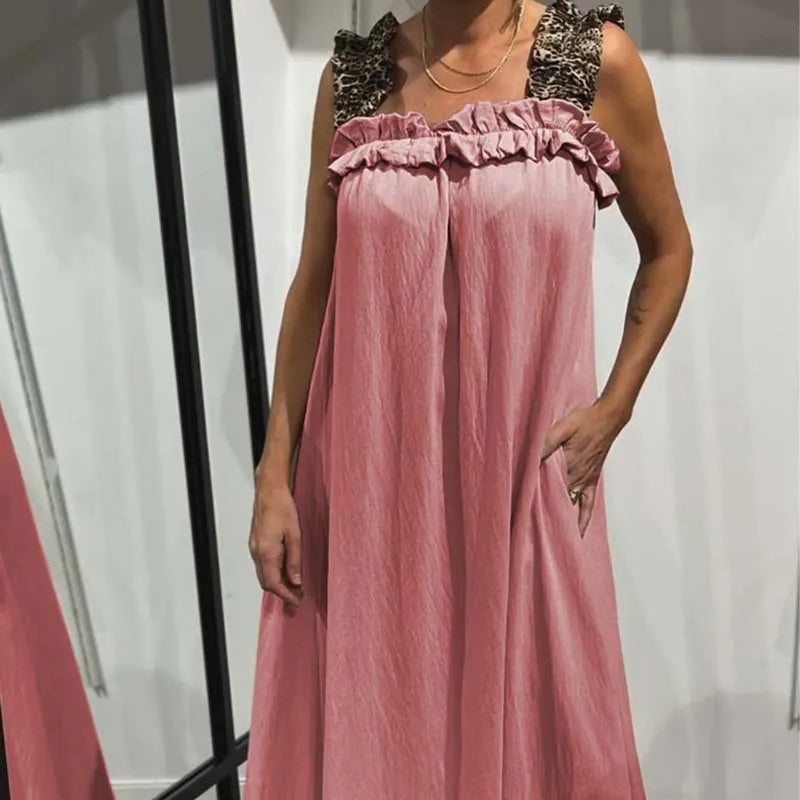 Pascaline - Mouwloze casual jurk met zakken