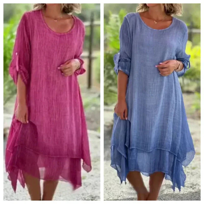 Odessa - Elegante Effen Jurk voor dames