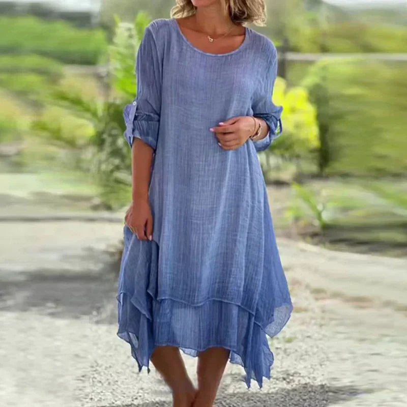 Odessa - Elegante Effen Jurk voor dames