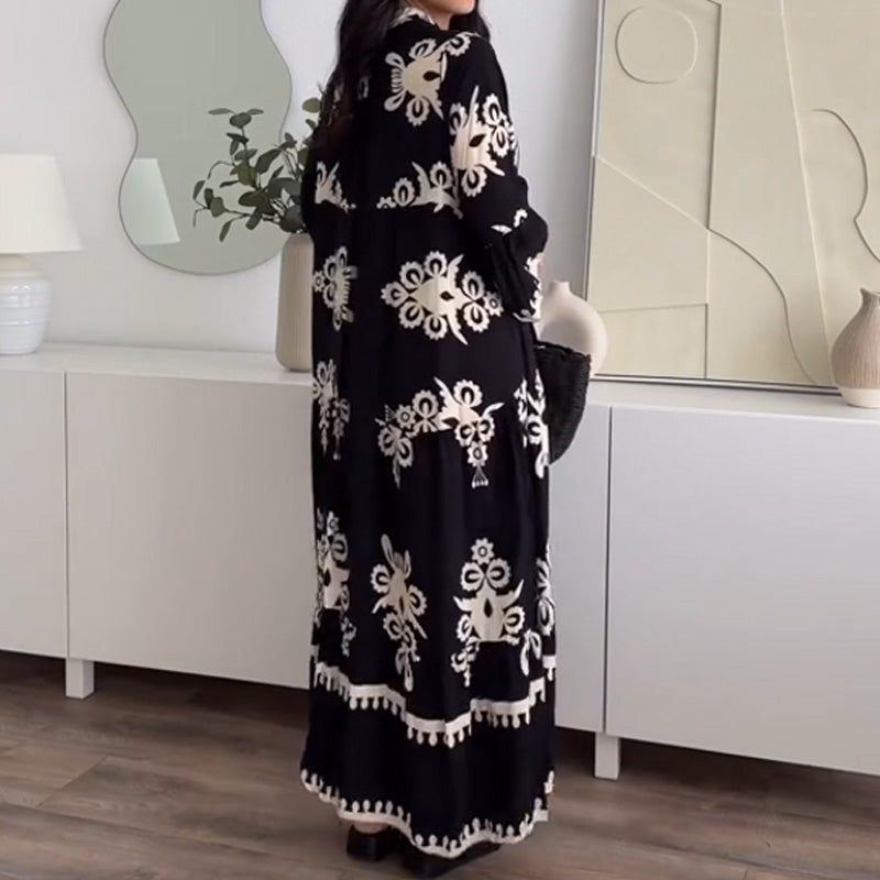 Katell - Dames Midi Dress met Ruches