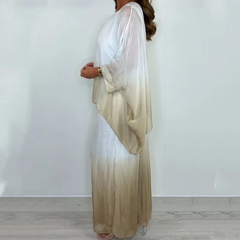 Kyra - Dip Dye Set met Top en Broek met Wijde Pijpen