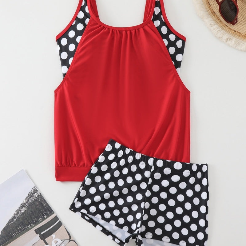 Hesoria - Dames bikini met hoge taille en stippen voor zomerstrand