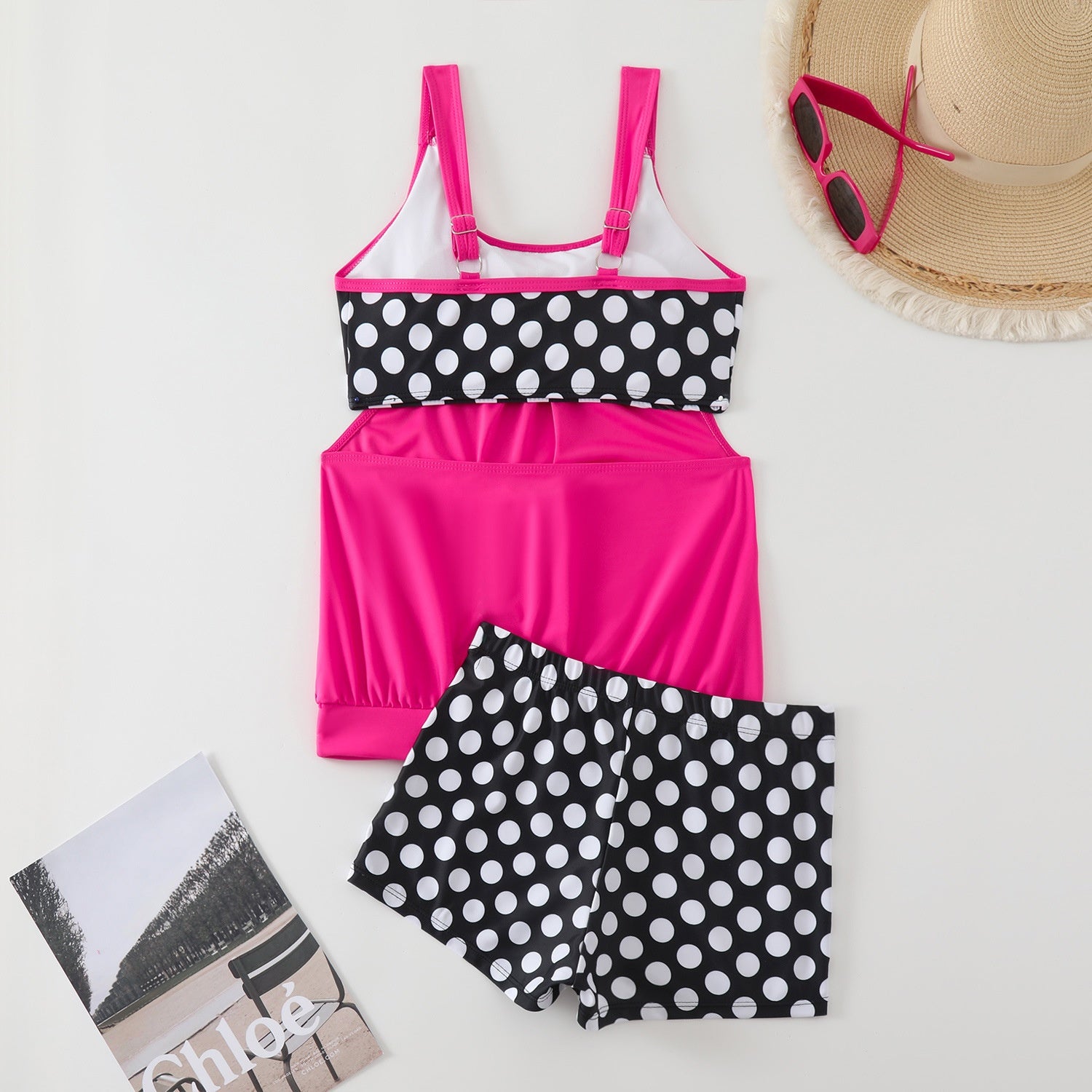 Hesoria - Dames bikini met hoge taille en stippen voor zomerstrand