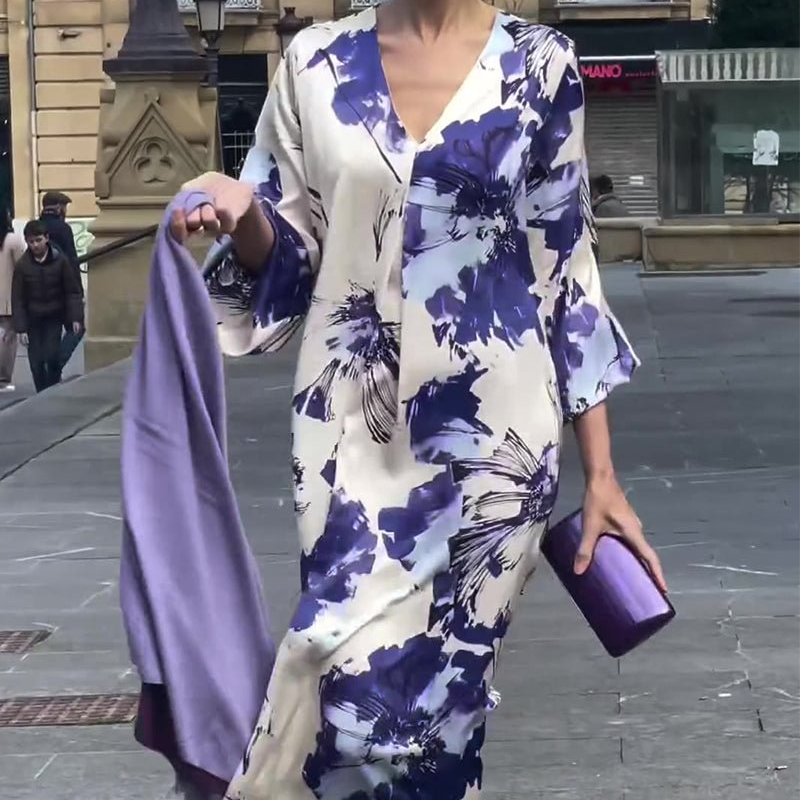 Ariadne - Elegante Lila Maxi Dress