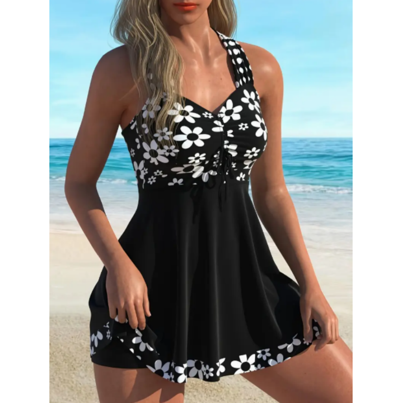 Helirae - Afslankende tankini met bloemenprint voor dames
