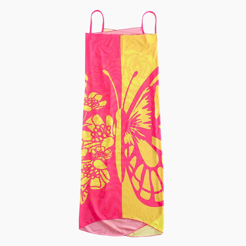 Kassara - Dames Badpak Cover-up met Vlinderpatroon