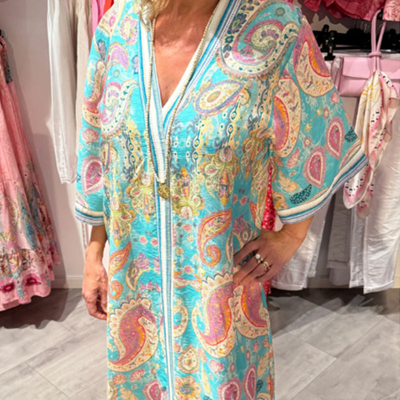 Naelina - Comfortabele damesjurk met casual print