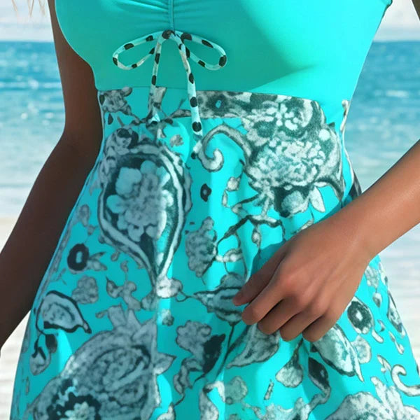 Jorixa - Badpak jurk voor vrouwen met elegante geïntegreerde short
