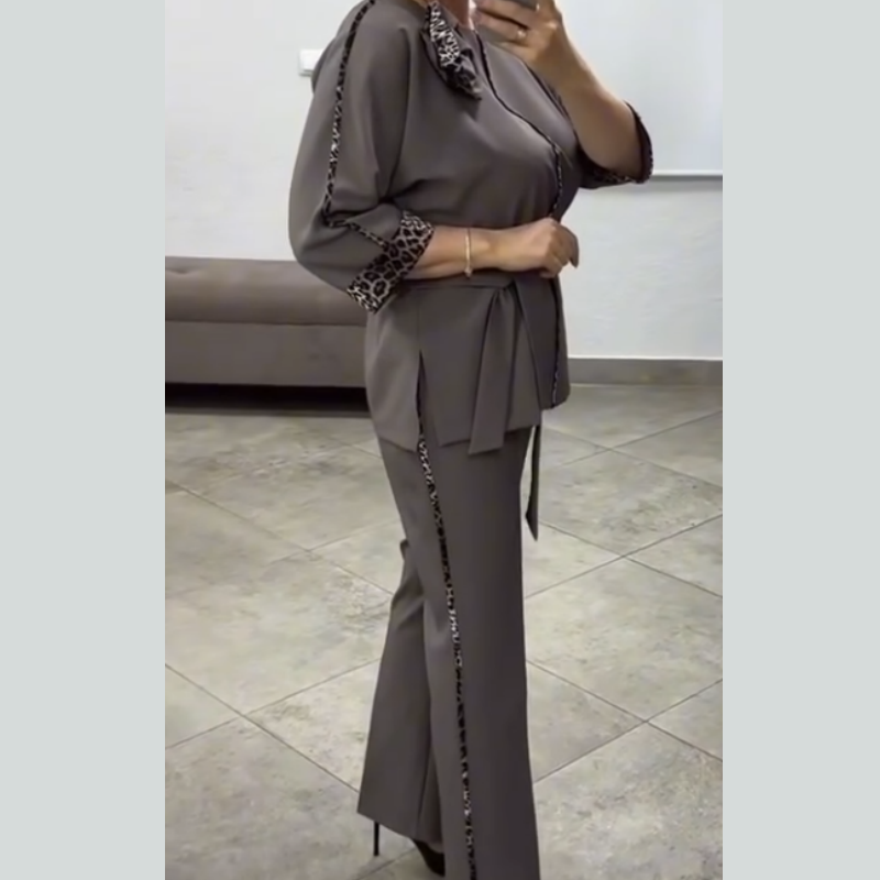 Quenilisse - Chic Dames Set met Luipaarddetails