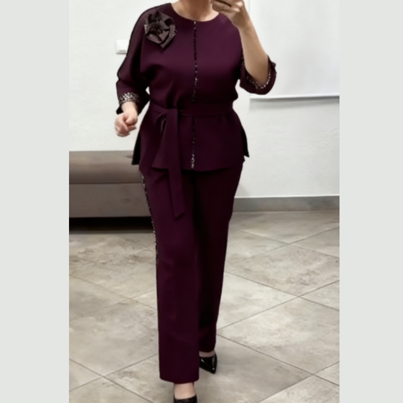 Quenilisse - Chic Dames Set met Luipaarddetails