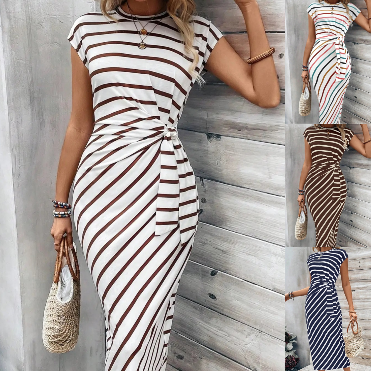 Joreliah - Strakke jurk voor dames met een flatterende leopardprint