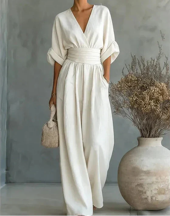 Avelissea - Dames jumpsuit met V-hals
