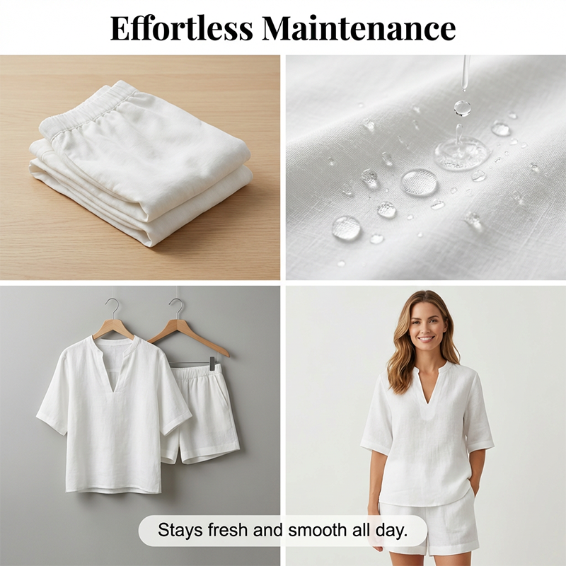 Jynalora - Dames set met korte broek en casual elegante V-hals blouse voor de zomer