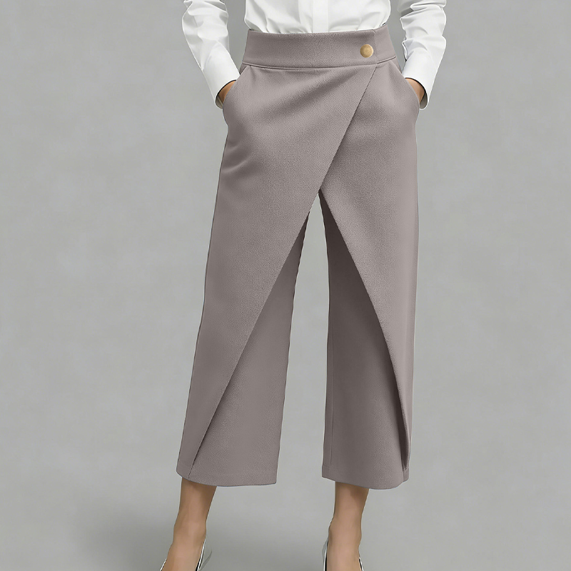 Sorelia - Vrouwenrokbroek met portefeuille-effect en zakken