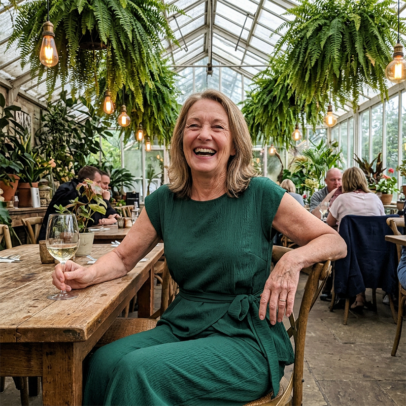 Bevoria - Chique damesoutfit met ceintuur en wijde broek