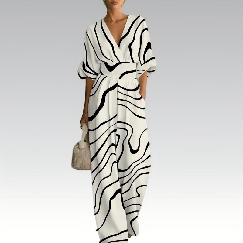 Nevina - Dames jumpsuit met V-hals
