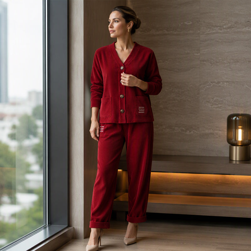 Éléa - Vrouwen 2-delig velours set