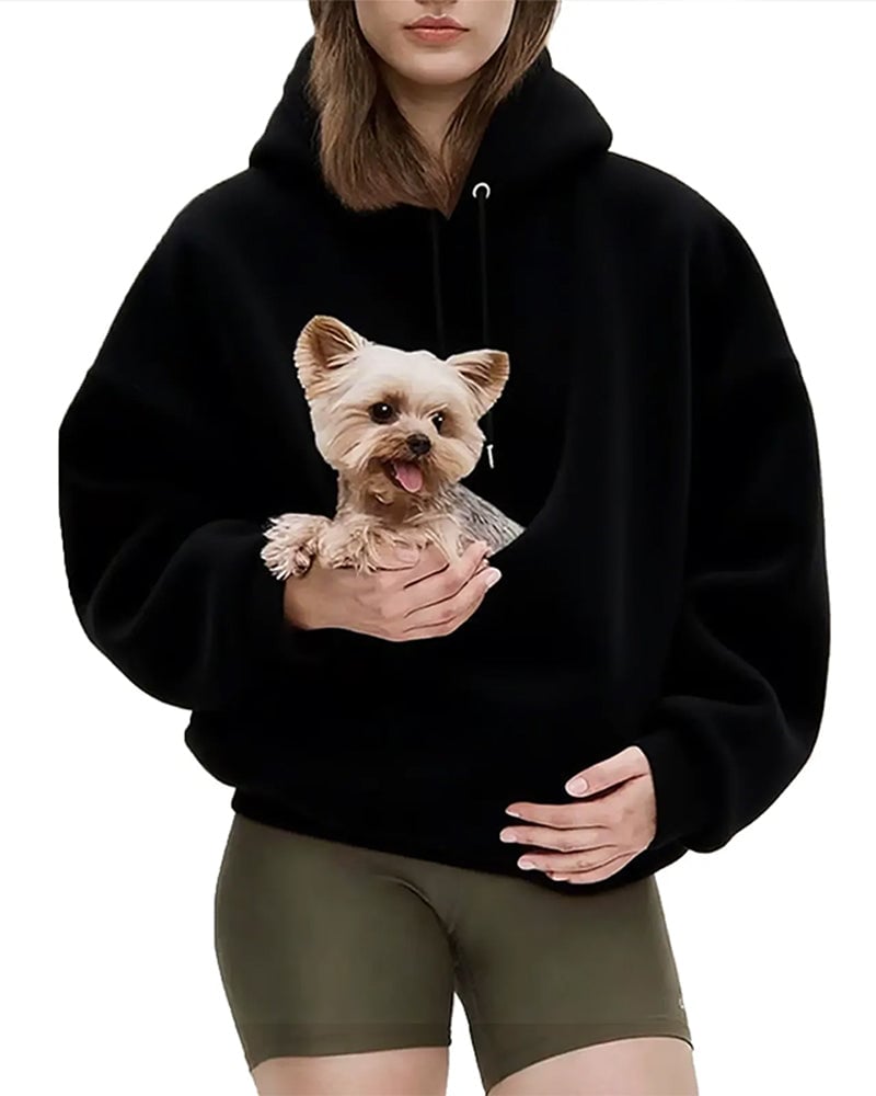 Seline - Dames hoodie met zak voor huisdier