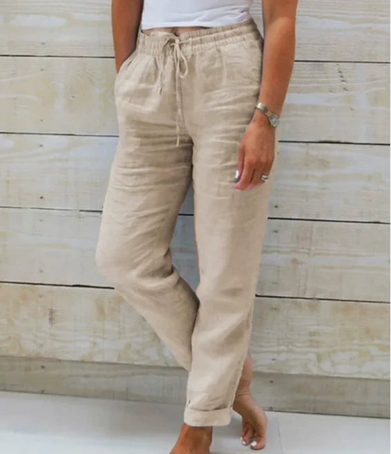 Tamina - Casual Broek met Trekkoorden